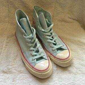 Leather 1970s Chuck Taylor hi tops